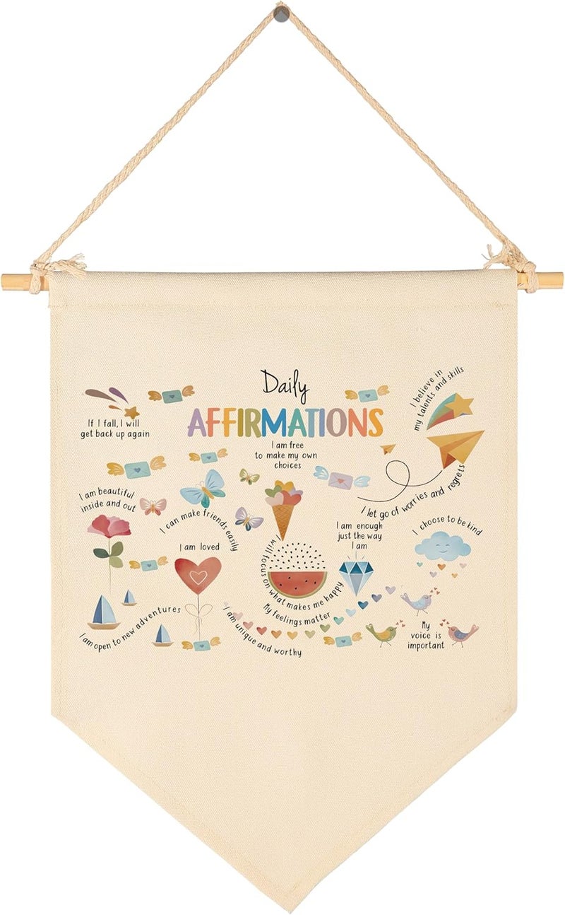 Sioial Classroom Decor-Teacher Gift-Classroom Nursery Reading Room Bedroom Door Decoration-Birthday Christmas Gift for Boy Girl Kid Teen-Canvas Hanging Flag Banner Pennant Wall Sign Decor-Daily Affirmation - Image 1